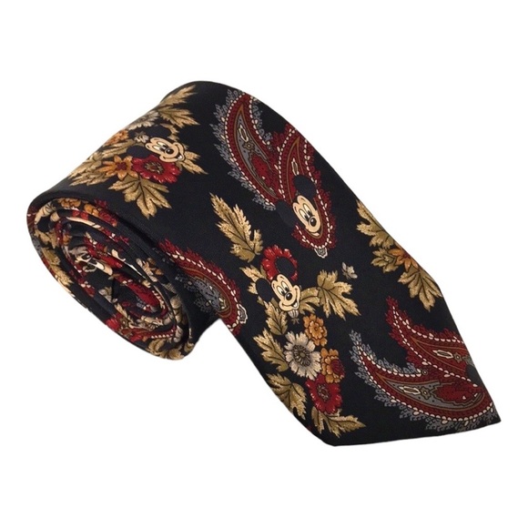 VINTAGE DISNEY MICKEY MOUSE 100% Silk Tie - Picture 5 of 8